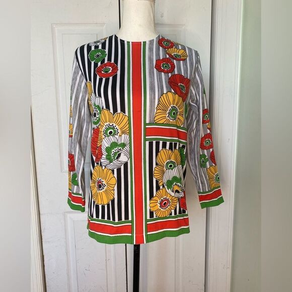 1970s Miss Holly Flower Power Daisy Top - Picture 1 of 11